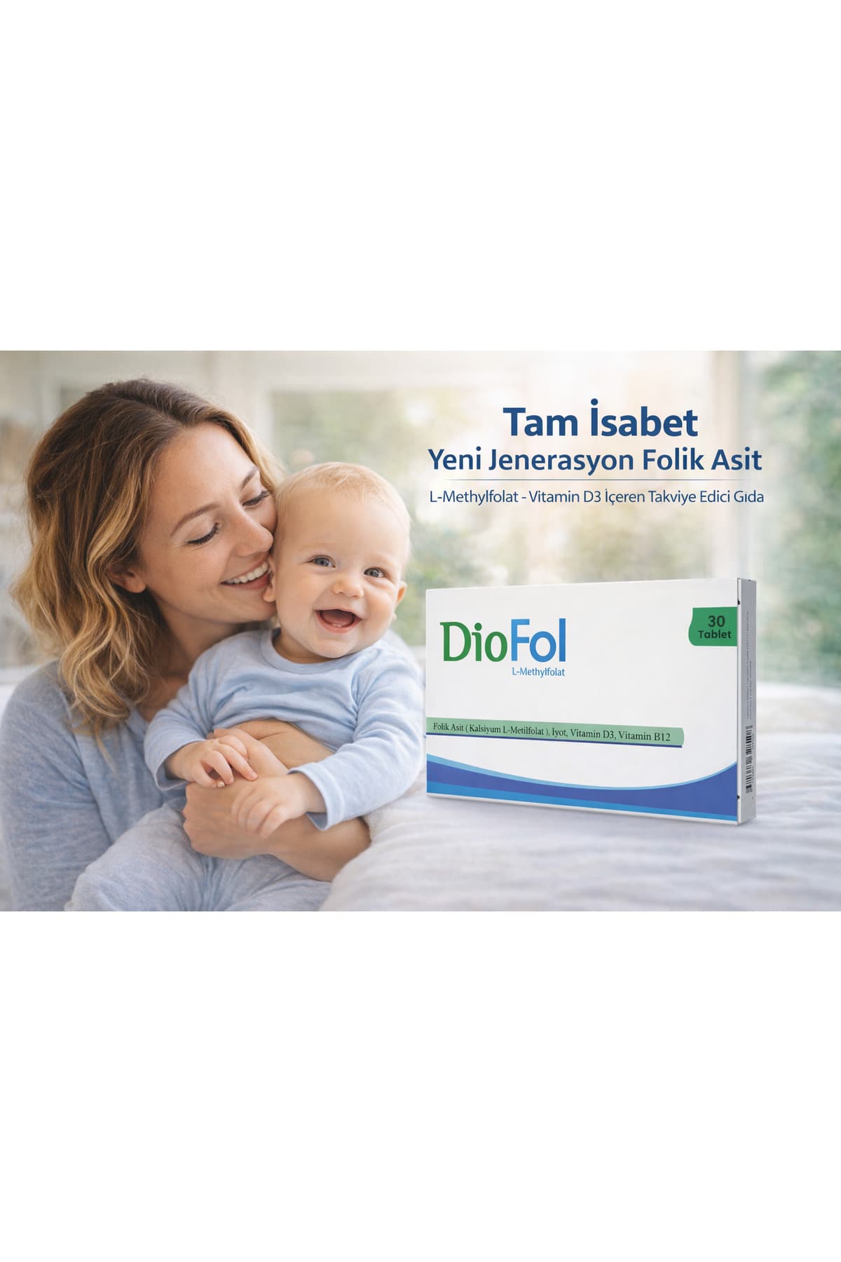 Diofol L-Methylfolat 30 Tablet